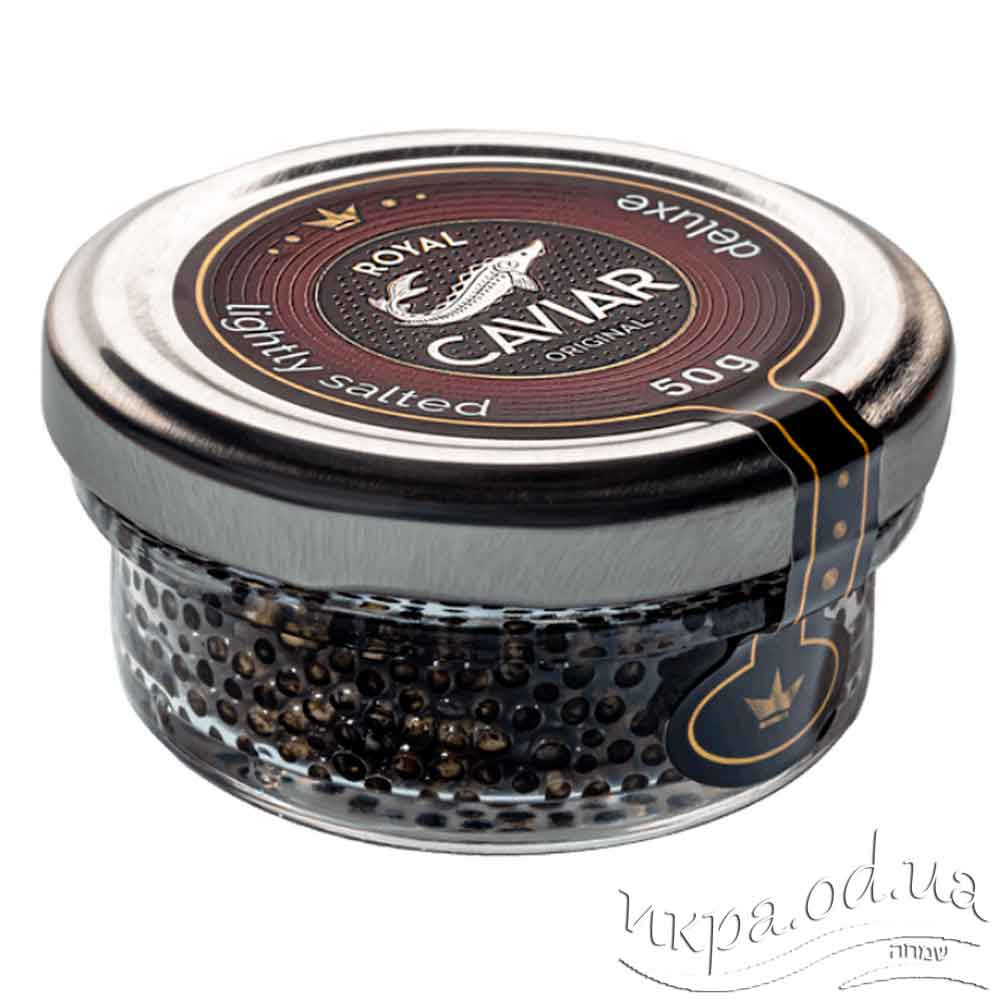 Забойная осетровая икра черная Royal Caviar премиум сорт в стекле 50г, 100г, 200г, 300г